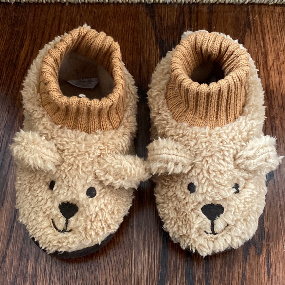 Baby Gap Toddler Bear Slippers ♥️ Small 5/6
